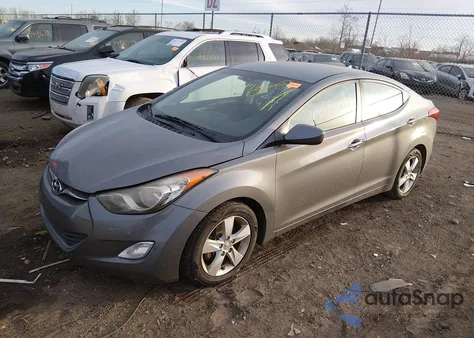 2013 Hyundai Elantra Gls z USA, uszkodzony, nr VIN 5NPDH4AE3DH255763